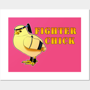 Muay Thai Fighter Chick Posters and Art